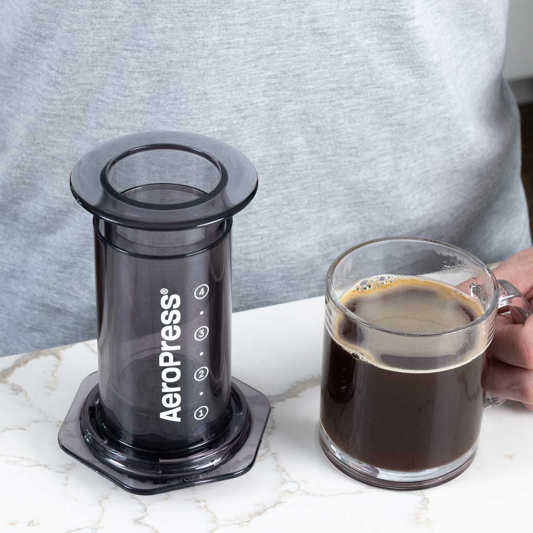 AeroPress Clear Coffee Maker - Black