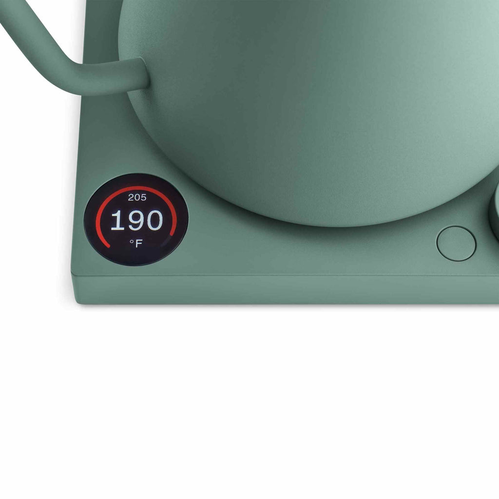 Fellow Stagg EKG Pro Electric Kettle - Smoke Green w/ Maple