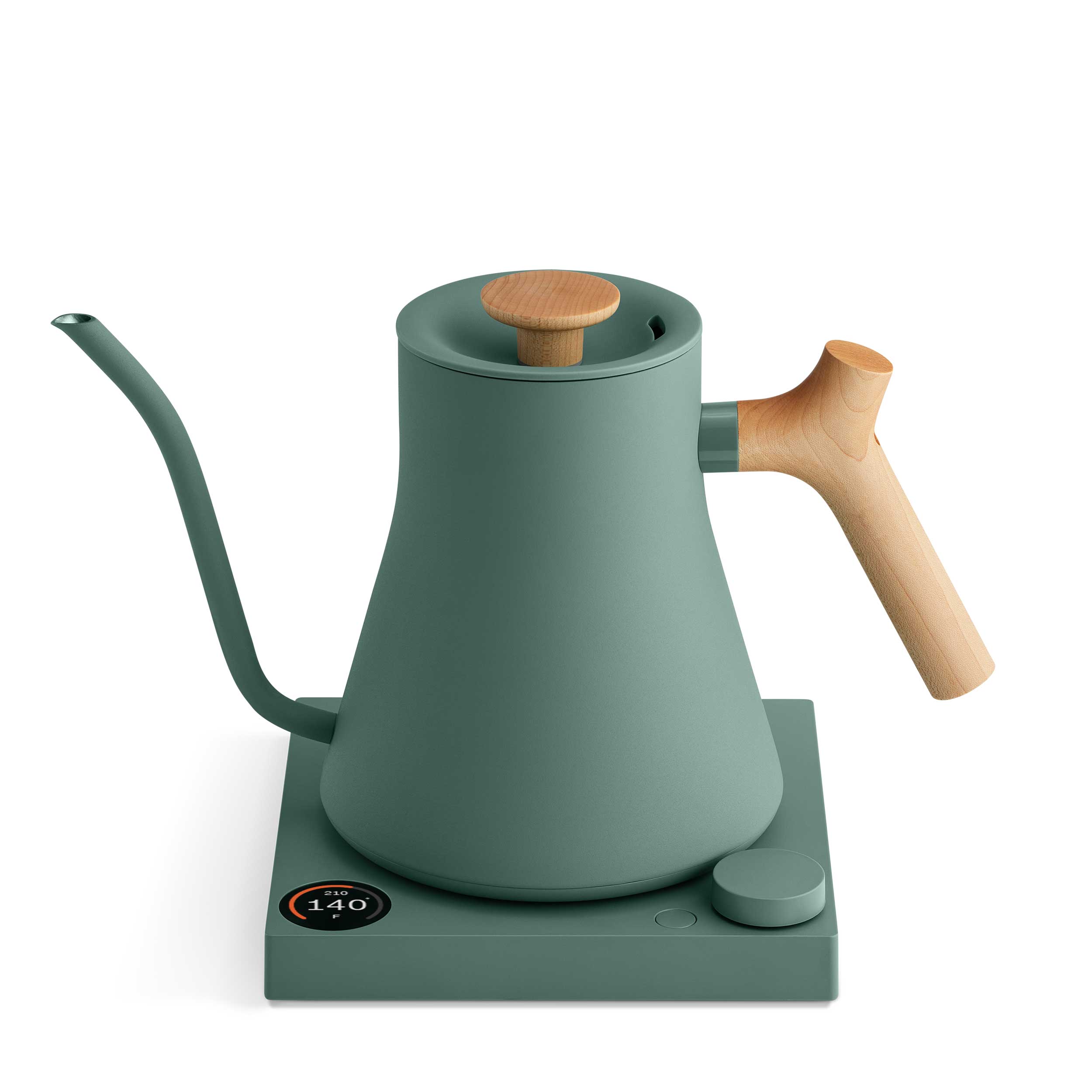 Fellow Stagg EKG Pro Electric Kettle - Smoke Green w/ Maple