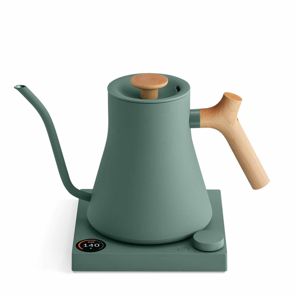 Fellow Stagg EKG Pro Electric Kettle - Smoke Green w/ Maple