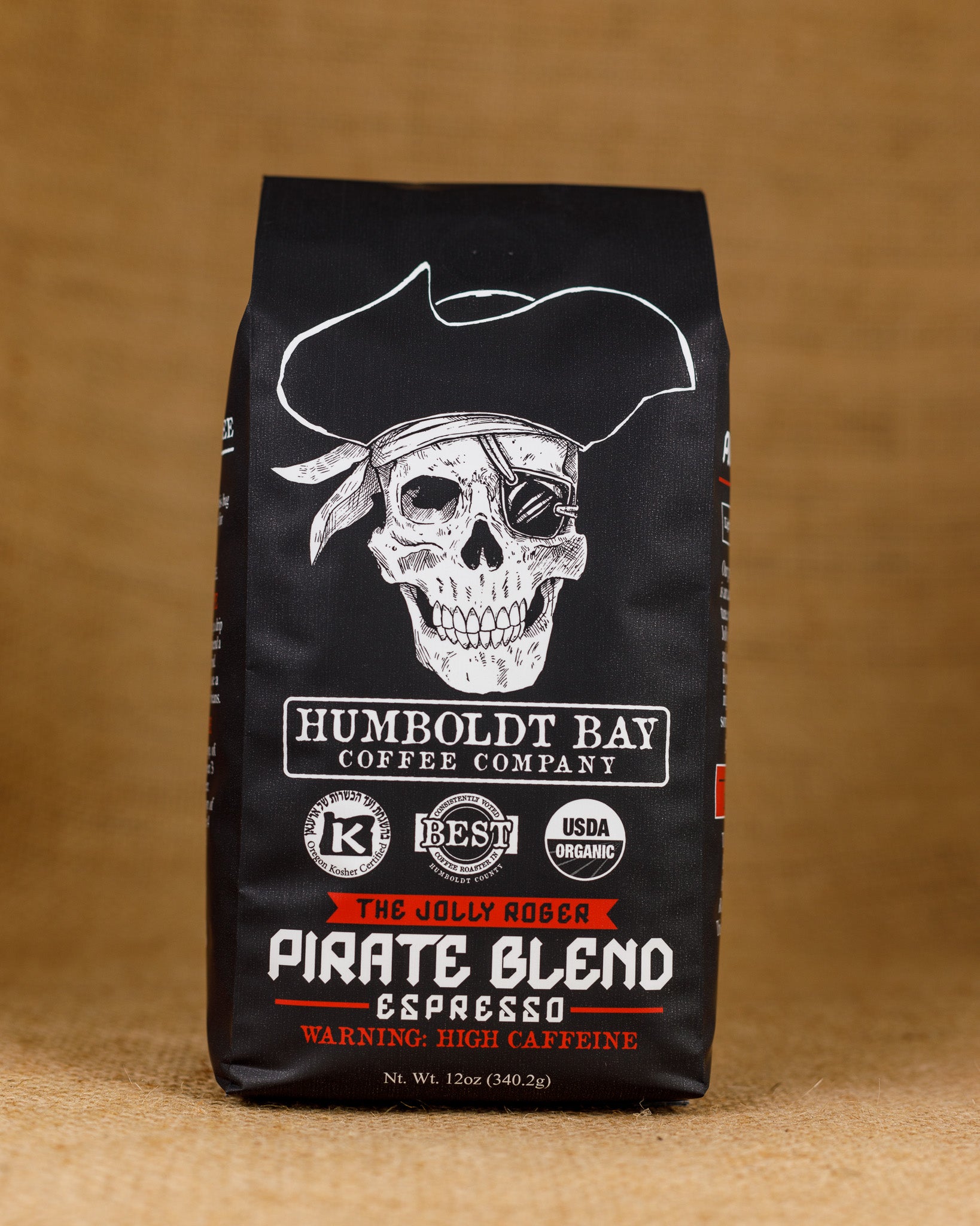 Organic Jolly Roger Pirate Blend Espresso