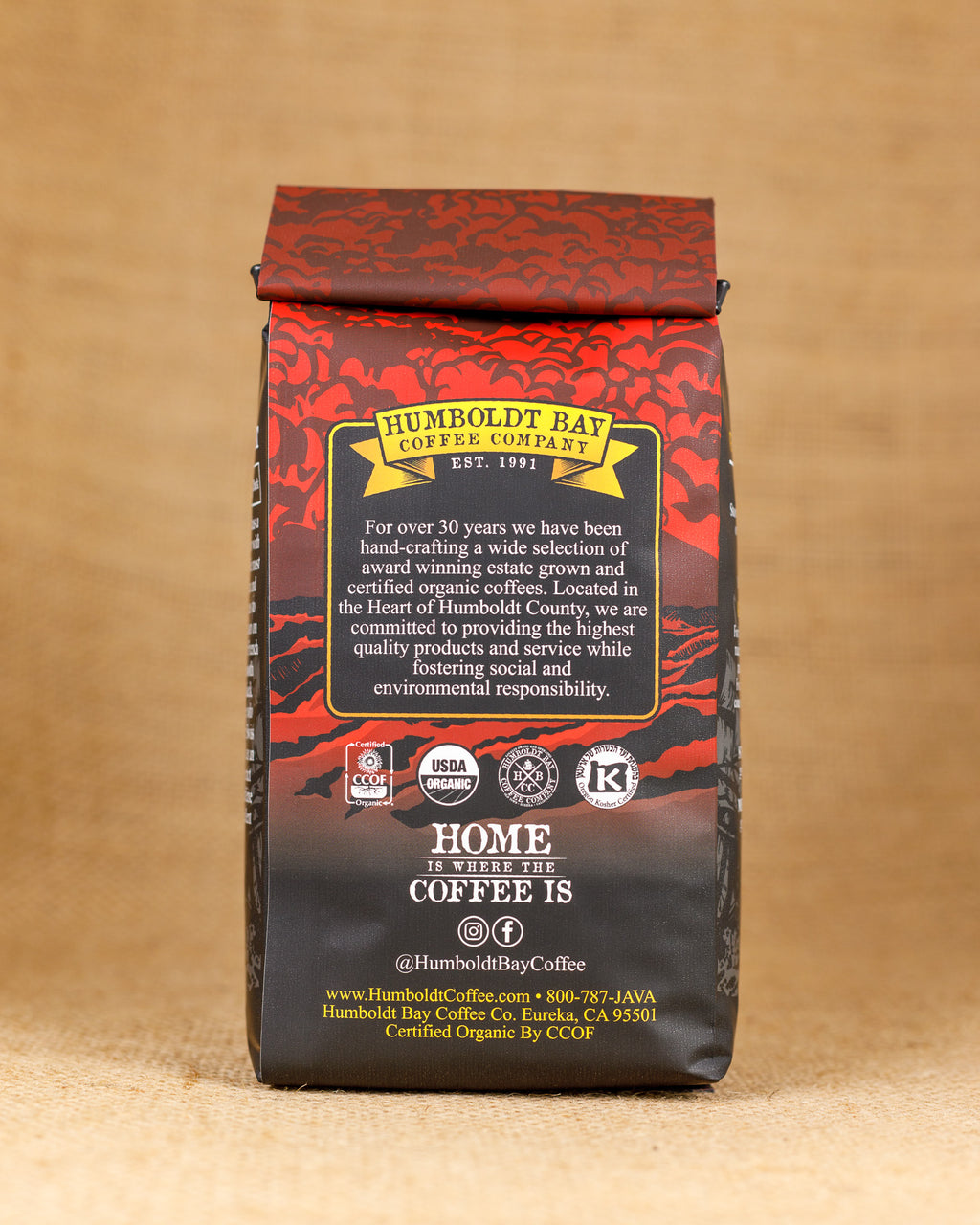 Decaffeinated Organic Swiss Water Process French Roast from Humboldt Bay Coffee